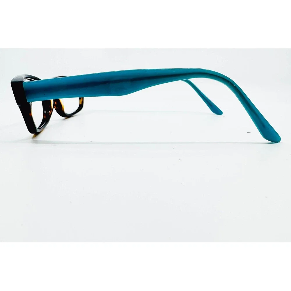 Phoebe Couture Eyeglasses Womens Brown Tortoise Blue P240 BRN 135 50-16-135